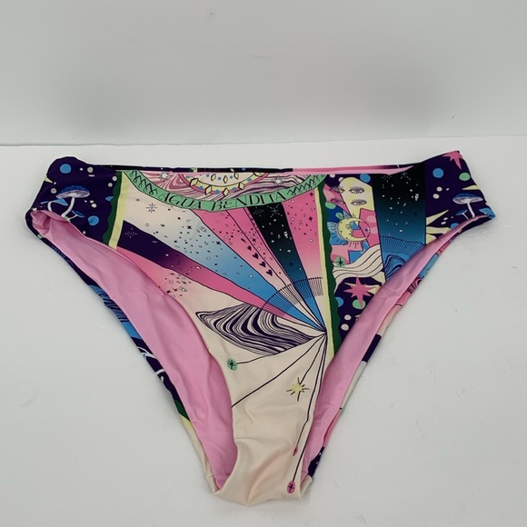 Agua Bendita Penelope Eter bikini bottom swim mystical celestial pink new 3X - Picture 2 of 5